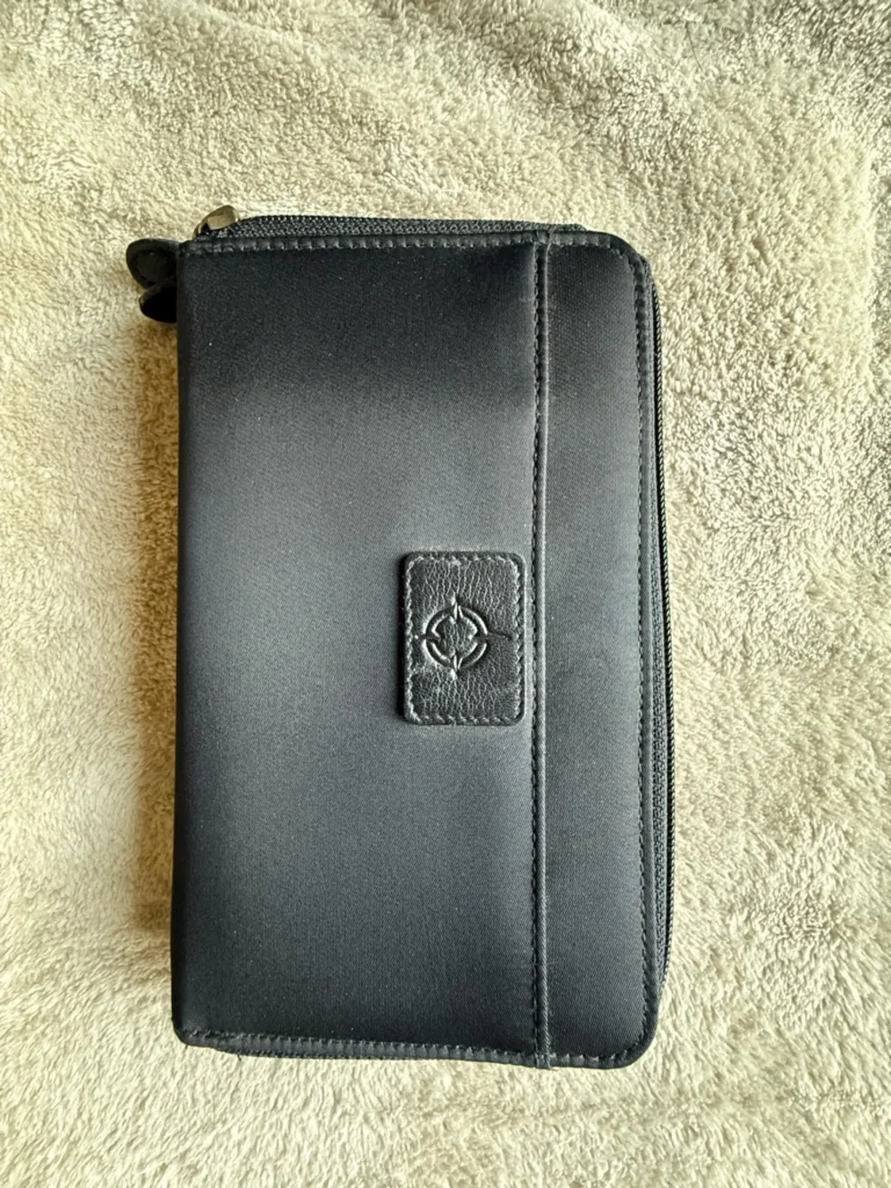 NWT Franklin Covey Black Fabric Zip Around Planner